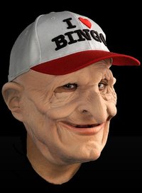 I love bingo male funny Halloween funny mask and hat