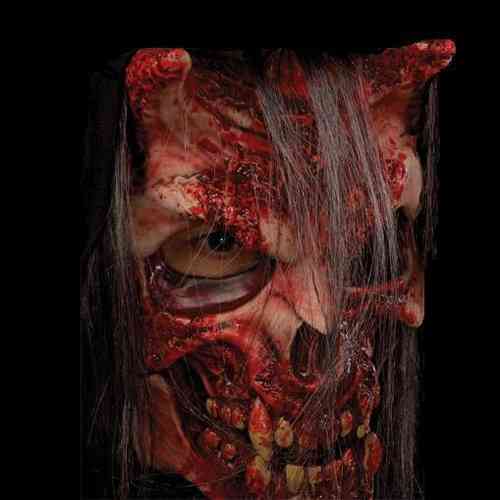Wispers the Bone cruncher mask devil Horror mask with hood Was £60