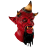 Tri horn the devil Latex horror mask Halloween - BARBU