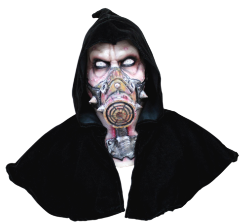 Nuke horror gas mask with hood - Alien mask - NUKE