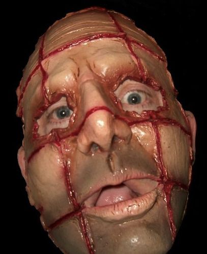 Razor face Serial Killer face horror mask - Halloween