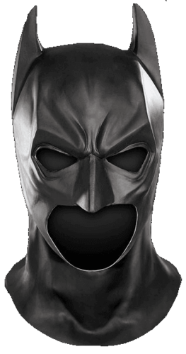 Batman máscara de látex cabeza llena apretado