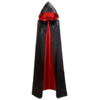 140 cm dracula vampiro estilo fantasma larga capa roja - ROJO