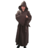 Hooded cloak  Robe brown with hood - Halloween cloak