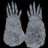 Grey Werewolf Wolf/ Monster Gloves