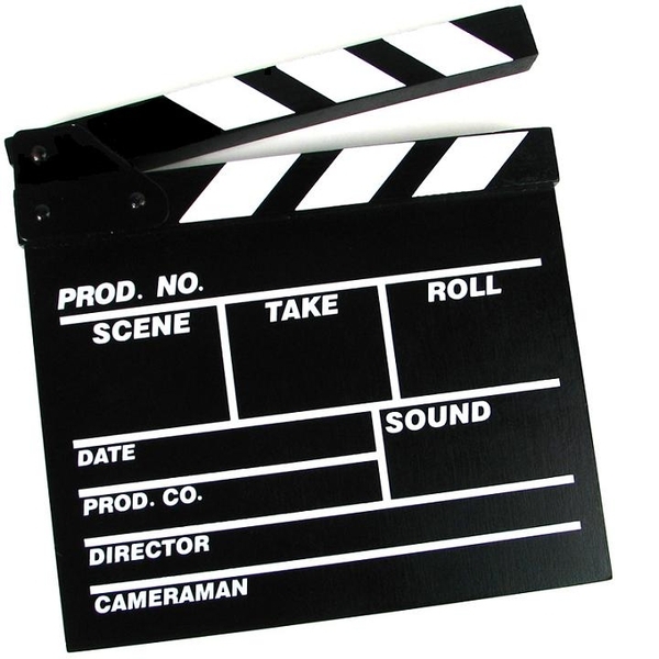 NY Movie Studio Set Action Clapboard Film Recording Clapper Board Prop Treasure Gurus New York 