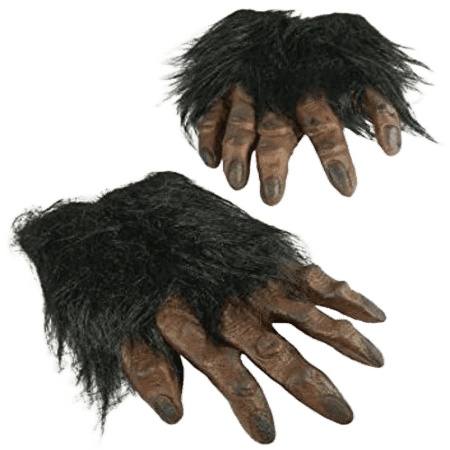 Hairy Horror Handschuhe - schwarz