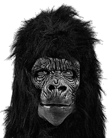 máscara del mono del gorila del látex