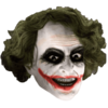 Joker 3/4 máscara de látex con pelo película Dark Knight