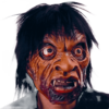'Voo doo' living dead zombie horror mask with hair - Halloween