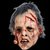 Extreme Zombie horror mask with hair - Halloween