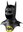 Batman 1989 movie latex mask with cowl and emblem - BATMAN