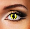 lentes de contacto amarillos