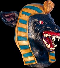 Anubis latex giant jackal Egyptian mask Horror mask Was £90