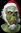 Weihnachtsmann Ghul Kopf voller Maske