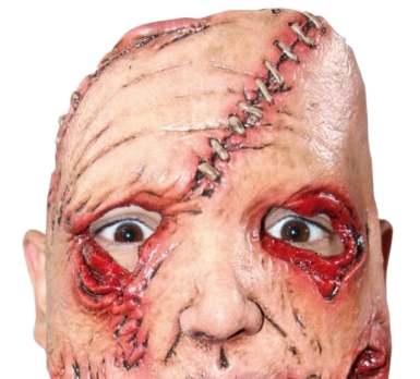 Gory latex horror mask no.10 - Halloween