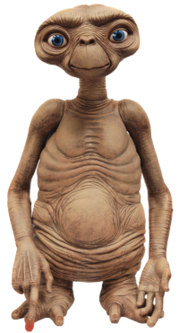 E.T Film 90cm Latex Alien Requisite in Lebensgröße