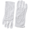 One pair of adult white gloves for clowns phantoms - Halloween