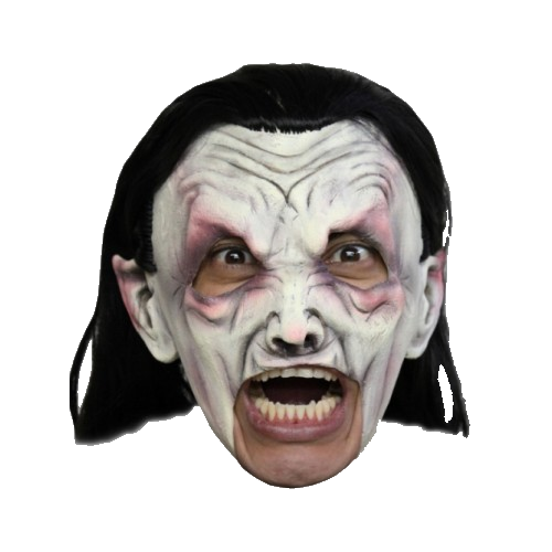 Deluxe Zombie chin strap horror mask - Halloween