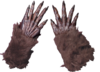Brown Werewolf Wolf / Monster Gloves - Brown