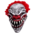 Clown mask Last Laugh Curly - Moving mouth movie mask - Was £90