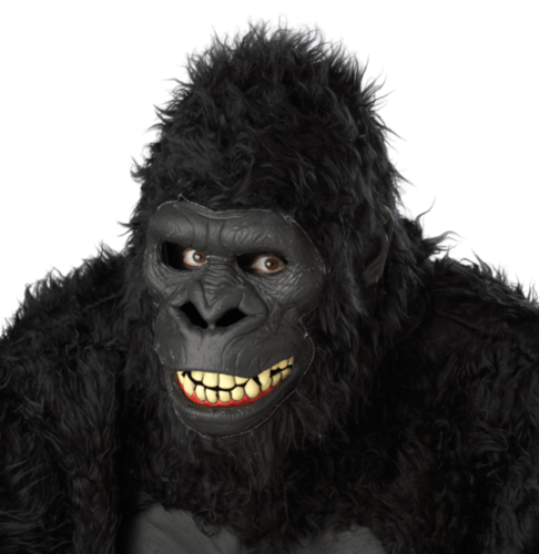 Maske realistisch - Umzug Mund Gorilla-Affe