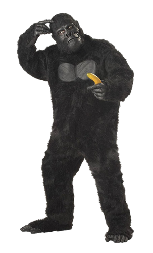 Gorilla Affe Kostüm Adult große - Gorillakostüm ein maske