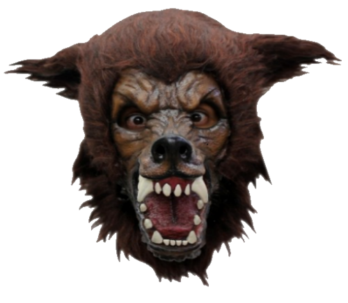 Masque d'horreur de loup Halloween - masque de loup-garou