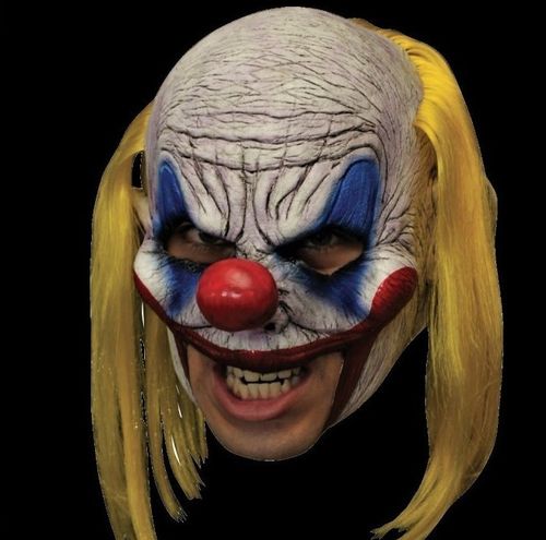 Clooney Clown chin strap horror mask - Halloween