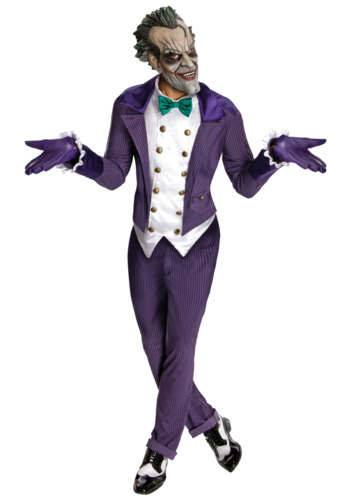 Traje de Joker con arkham máscara ciudad