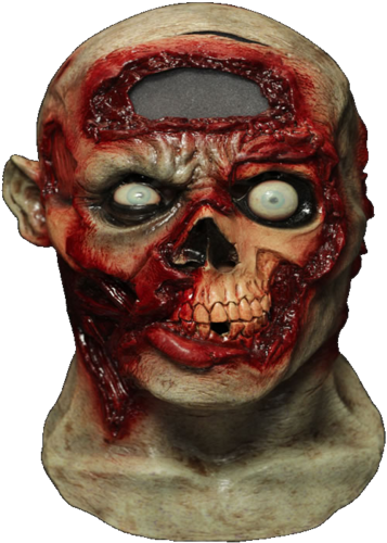 Digital animated Zombie rot horror mask