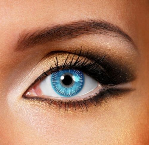 Blaue Kontaktlinse - Paar Linsen für Kreaturen