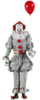 Pennywise It (2017) clothed 8” clown action movie figure