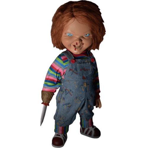 Chucky doll Childs play 15" menacing Chucky doll figure - MEZCO