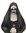 Possessed Postulant Valak Nun style horror costume Halloween mask