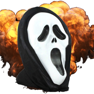 Scream-Schablone schreien Sie Budget-Version aus Kunststoff