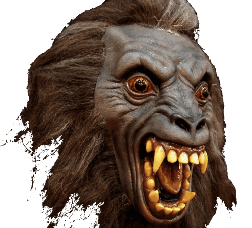An American werewolf in London demon movie mask