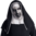 Beschwörende Valak Nonne Latex Horrormaske