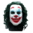 Movie Joker Joaquin Phoenix latex mask with hair - JOKER